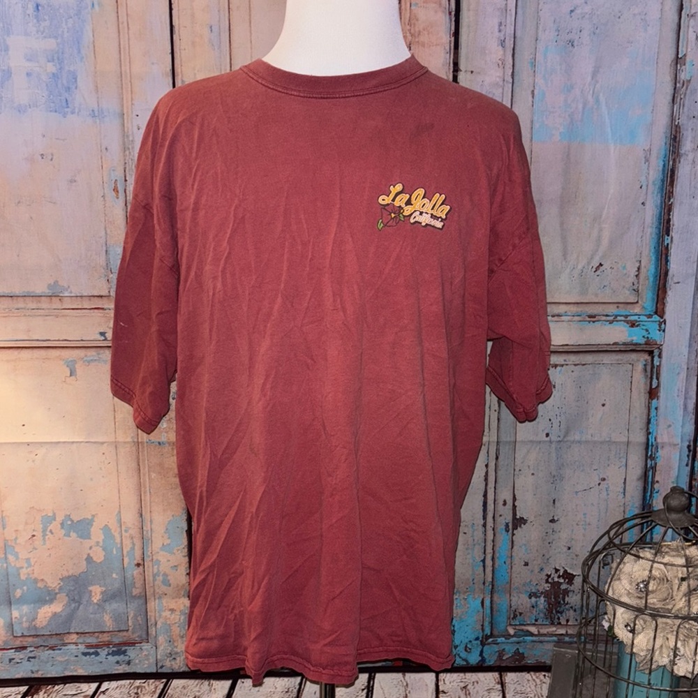 Men's Gildan XXL La Jolla California t-shirt DISTRESSED - rugged y’allternative - Picture 2 of 10